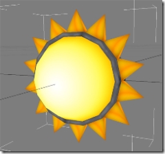 Texture mapped sun